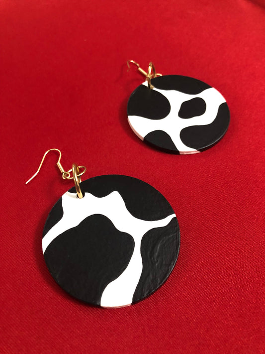 Cow Print Earrings