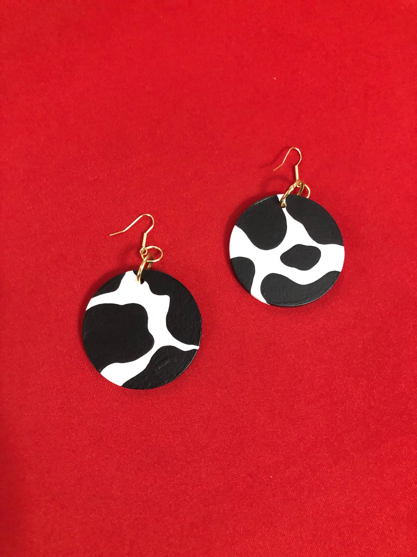 Cow Print Earrings