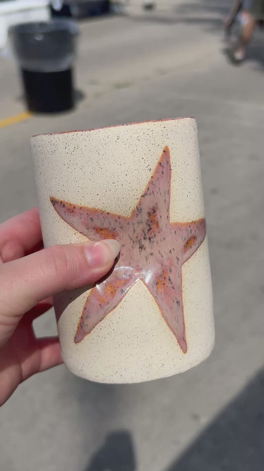 Ginger Star Mug on Speckled